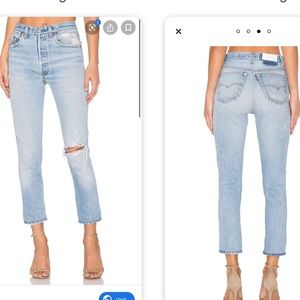 Re/Done Levi’s High Rise Ankle Crop